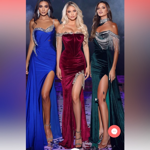 Stunning emerald Portia and scarlet dress - Picture 5 of 9